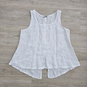 Puro Lino - White Linen Top